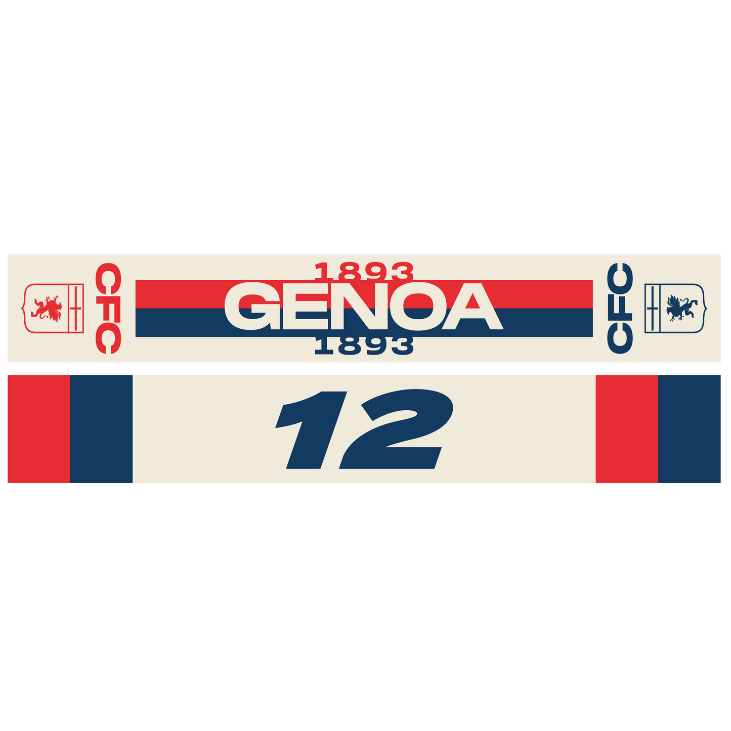 Sciarpa Genoa OTLN Genoa 1893 Bianca