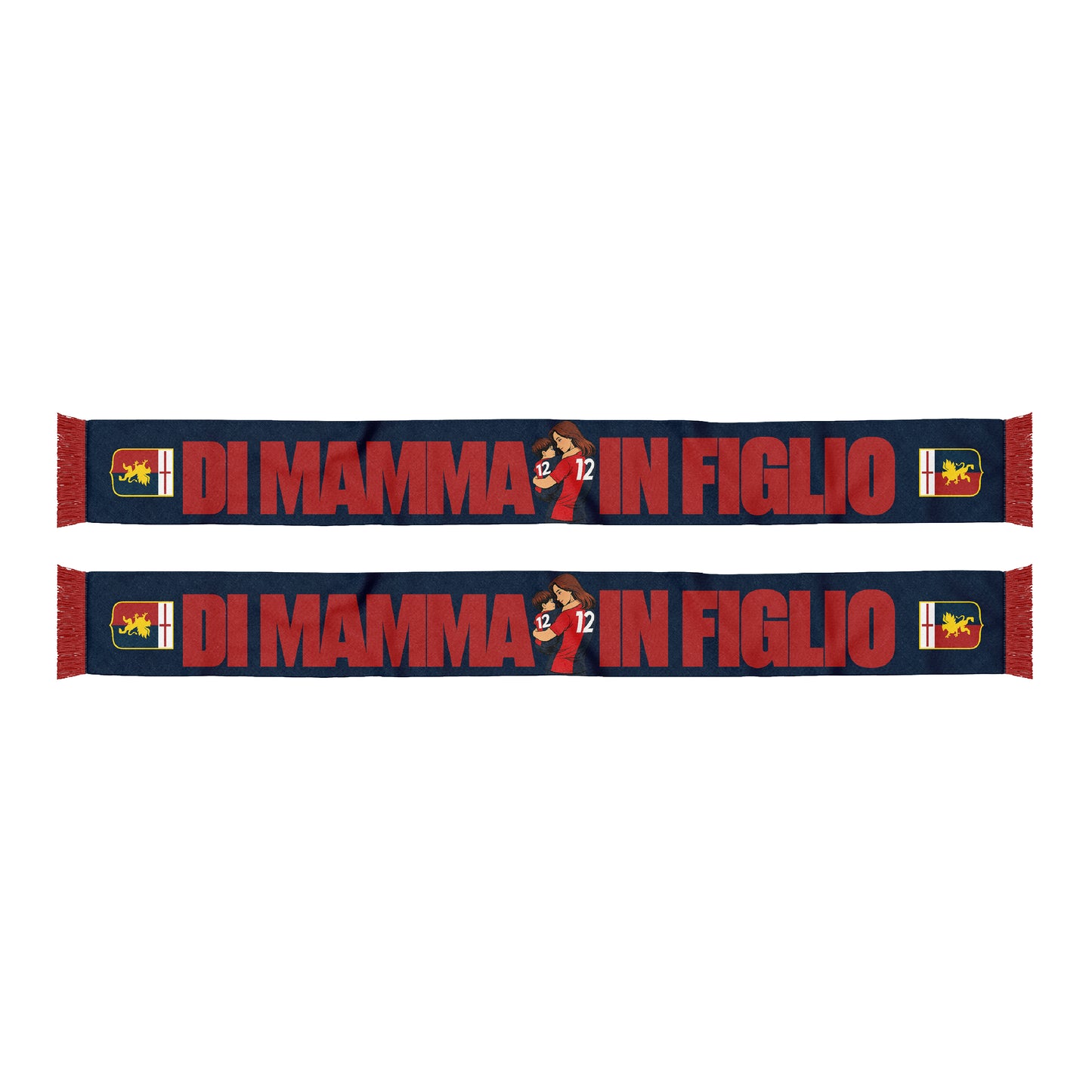 Sciarpa Genoa Di Mamma In Figlio Tubolare