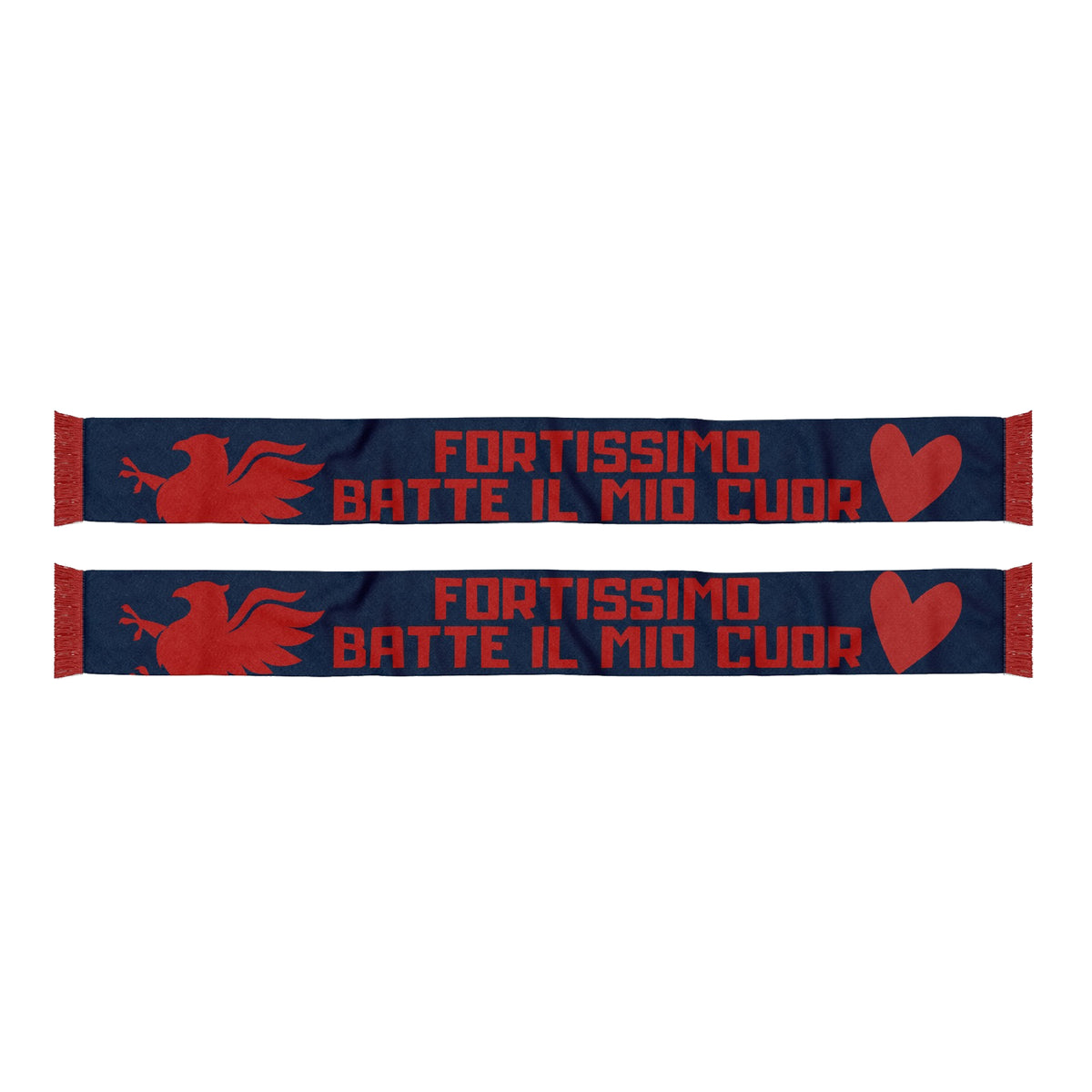 Sciarpa Genoa "Batte Forte Il Mio Cuor" Tubolare