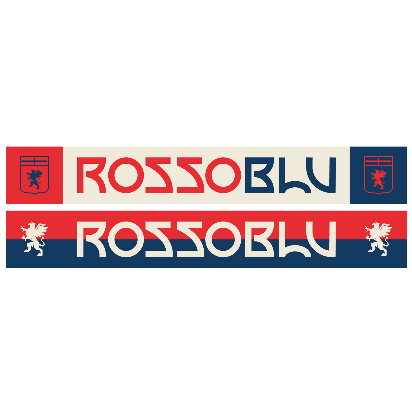 Sciarpa Genoa OTLN RossoBlu Bianca