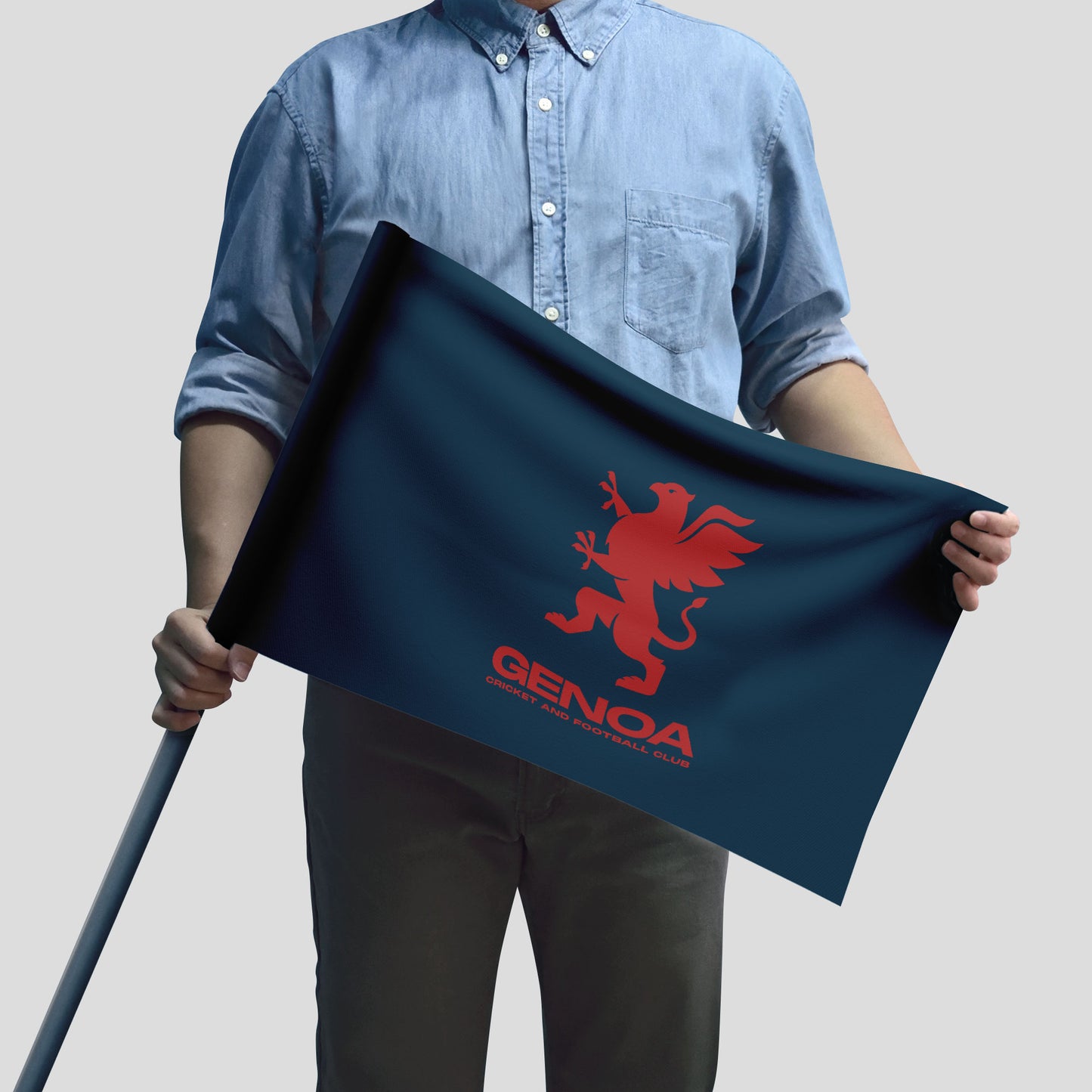 Bandiera Genoa Rossoblu