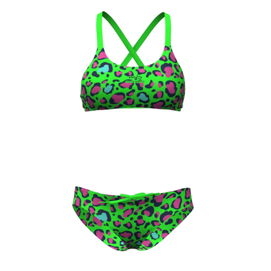 Bikini Sport Leopard Fluo